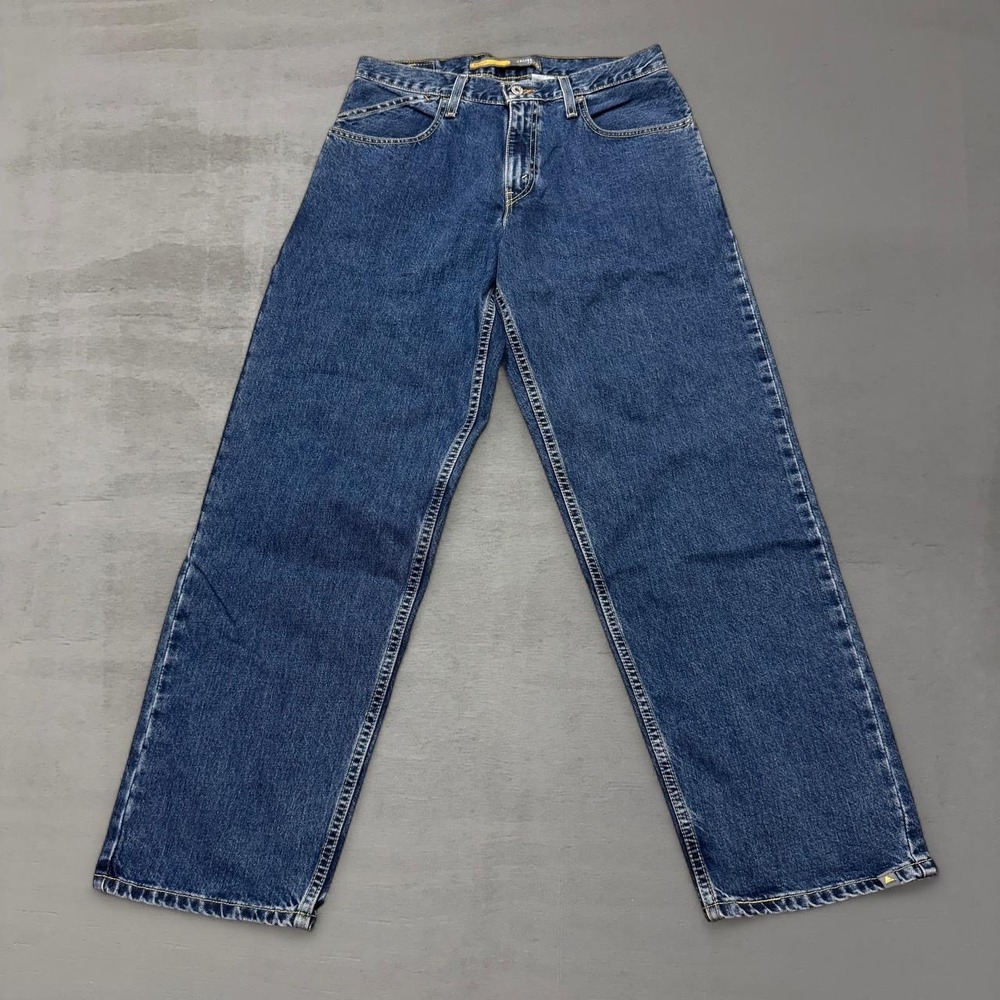 Levis SilverTab Carpenter Baggy Jeans Blue Denim Relaxed Wide Leg 31 x 32